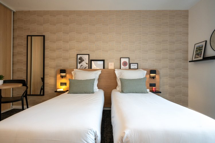 Nemea Appart'hotel La Boëtie Bordeaux Pessac - Chambre Twin